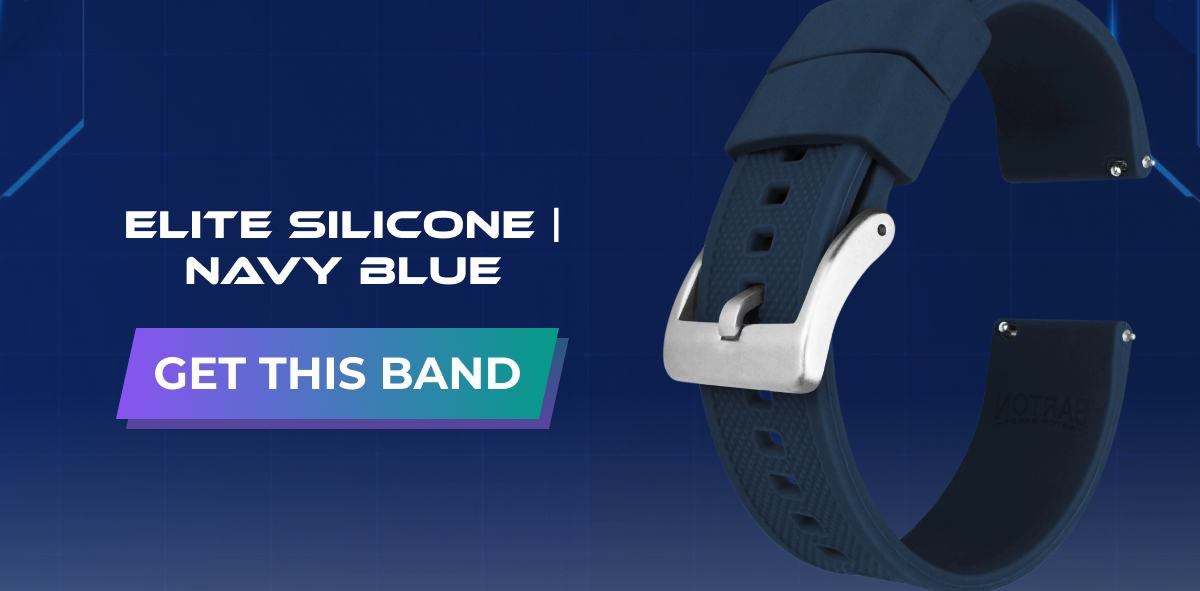 elite silicon | navy blue